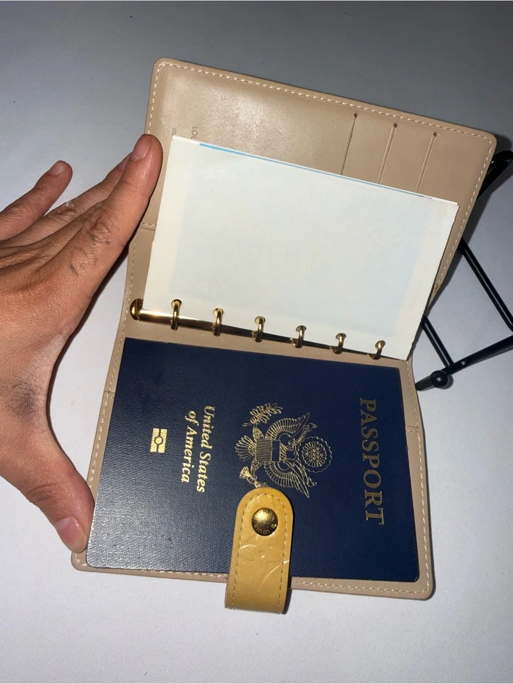 Louis Vuitton Yellow Vernis PM Agenda Passport Holder